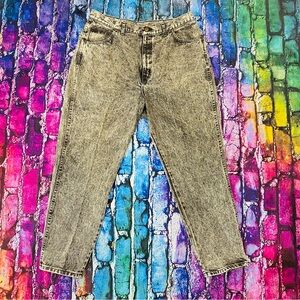 Vintage Chic Brand High Waisted acid washed Denim Tapered Jeans Women Size 22W